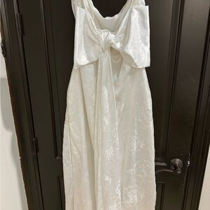 White lulus bridal dress